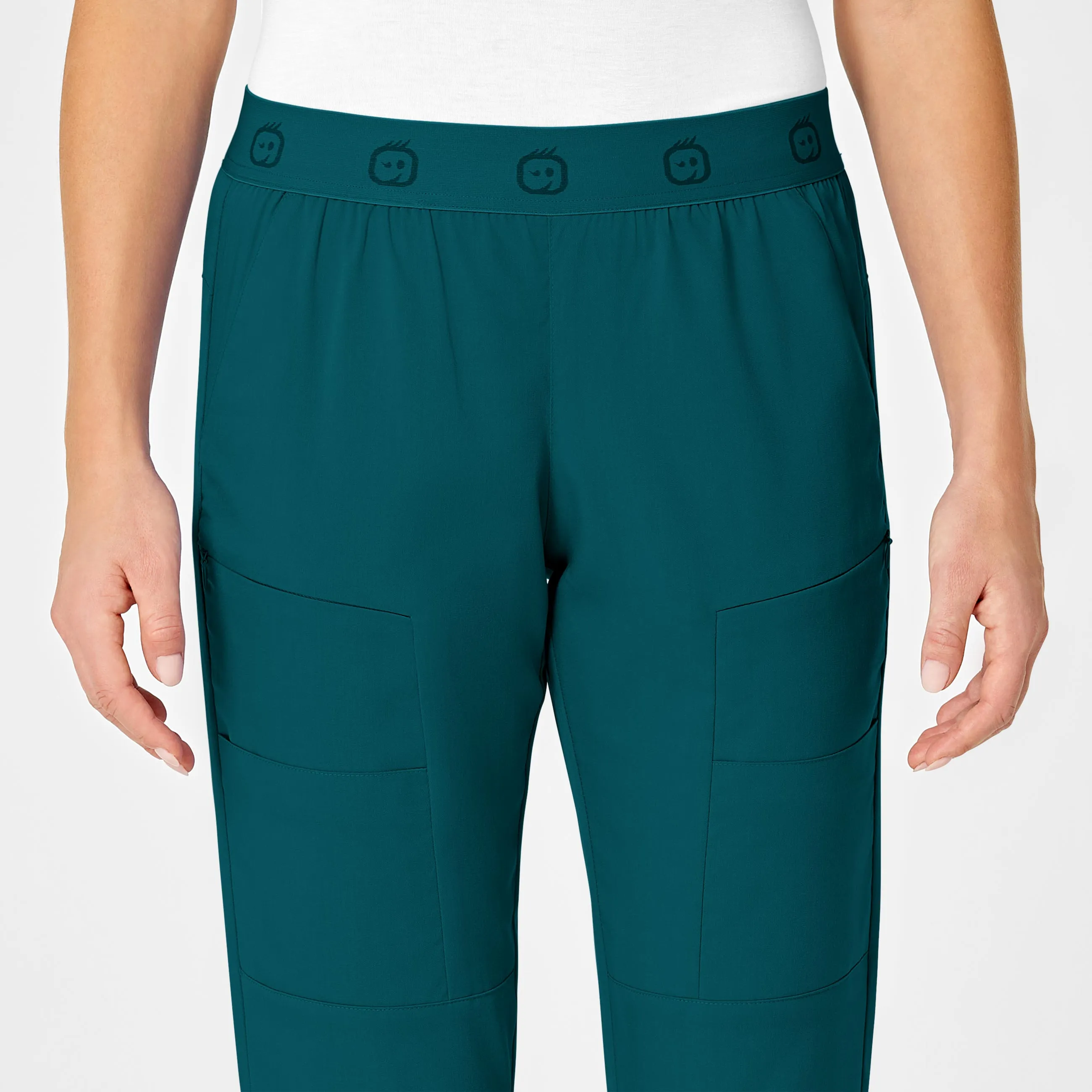 PRO Women's Slim Cargo Jogger Scrub Pant - Caribbean