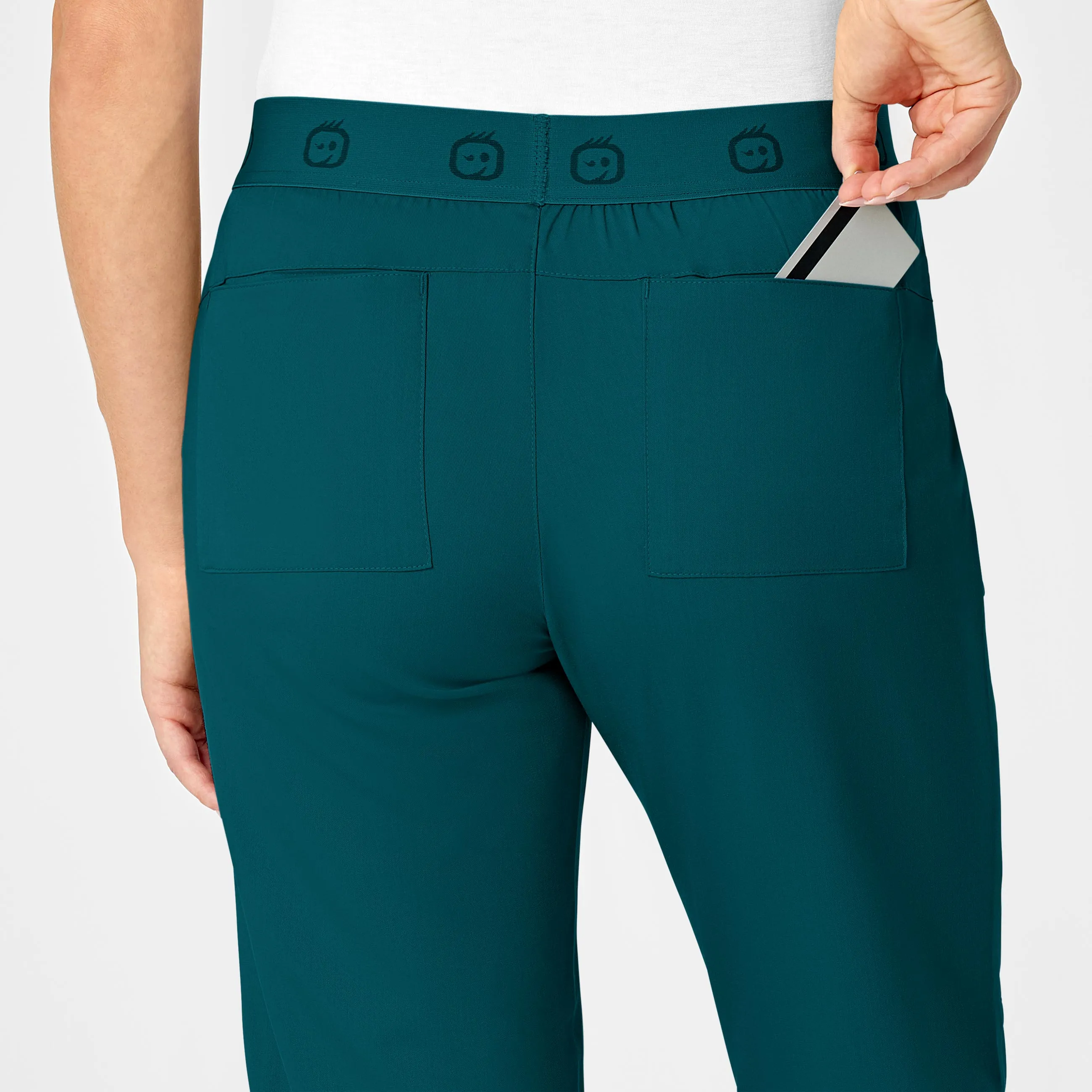 PRO Women's Slim Cargo Jogger Scrub Pant - Caribbean