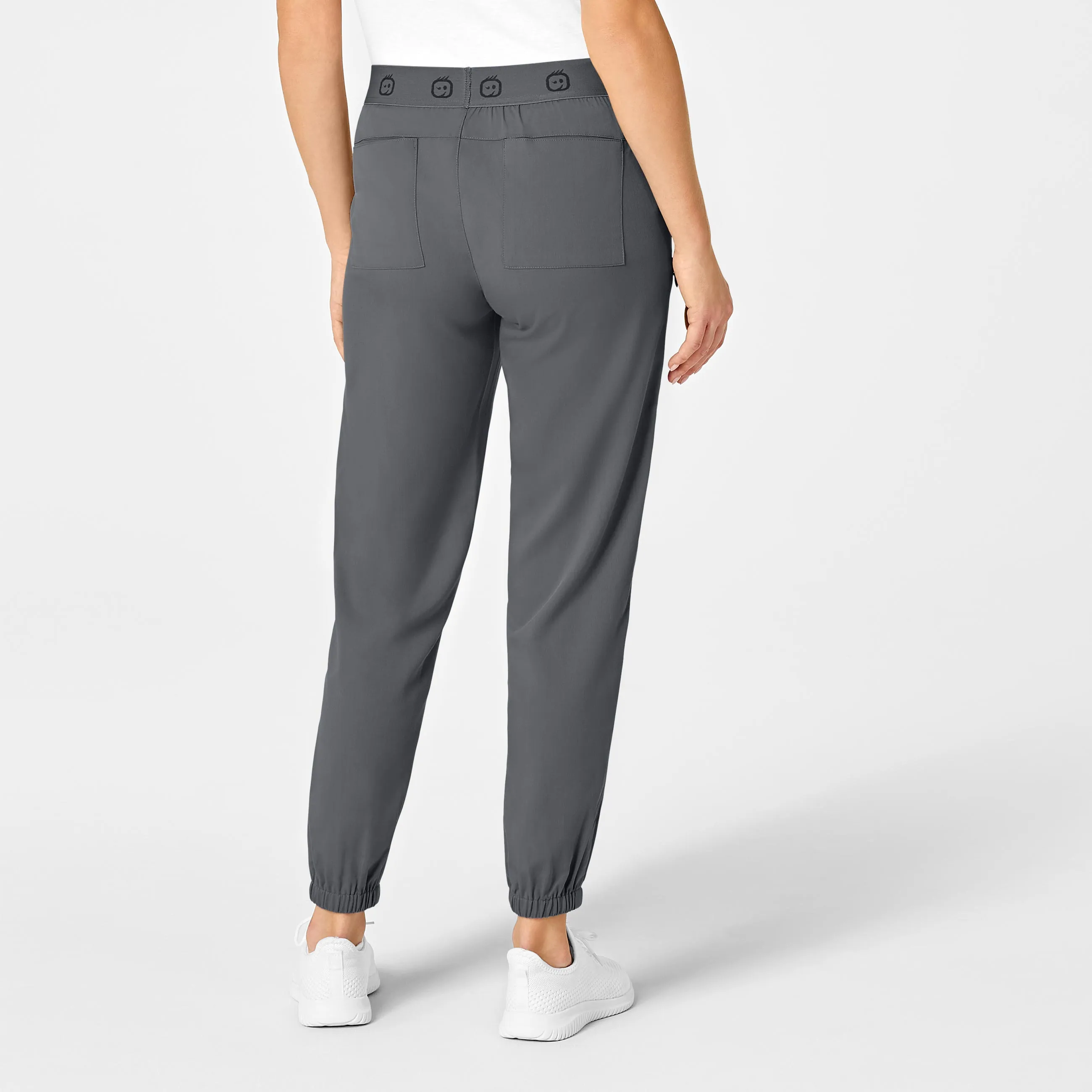 PRO Women's Slim Cargo Jogger Scrub Pant - Pewter