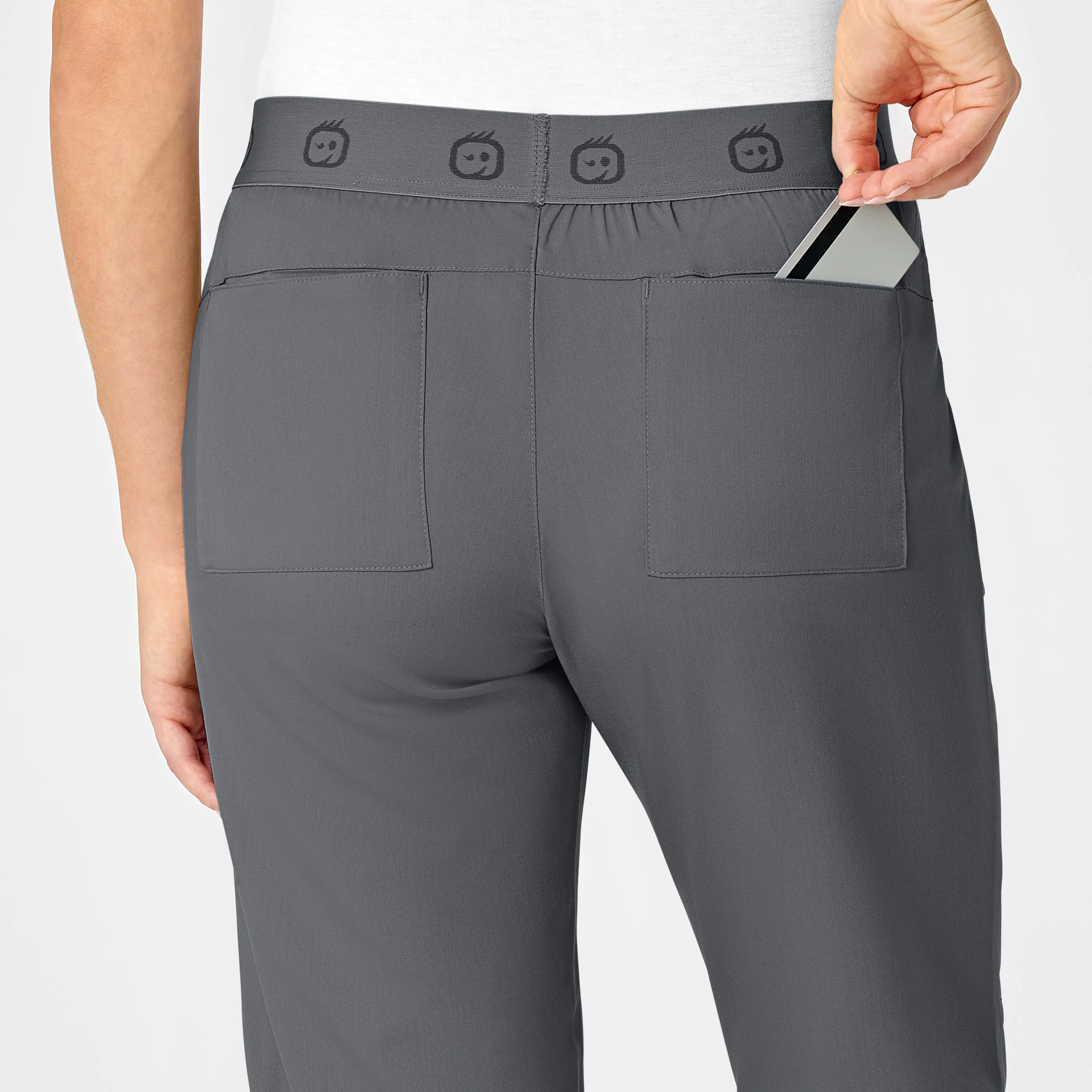 PRO Women's Slim Cargo Jogger Scrub Pant - Pewter