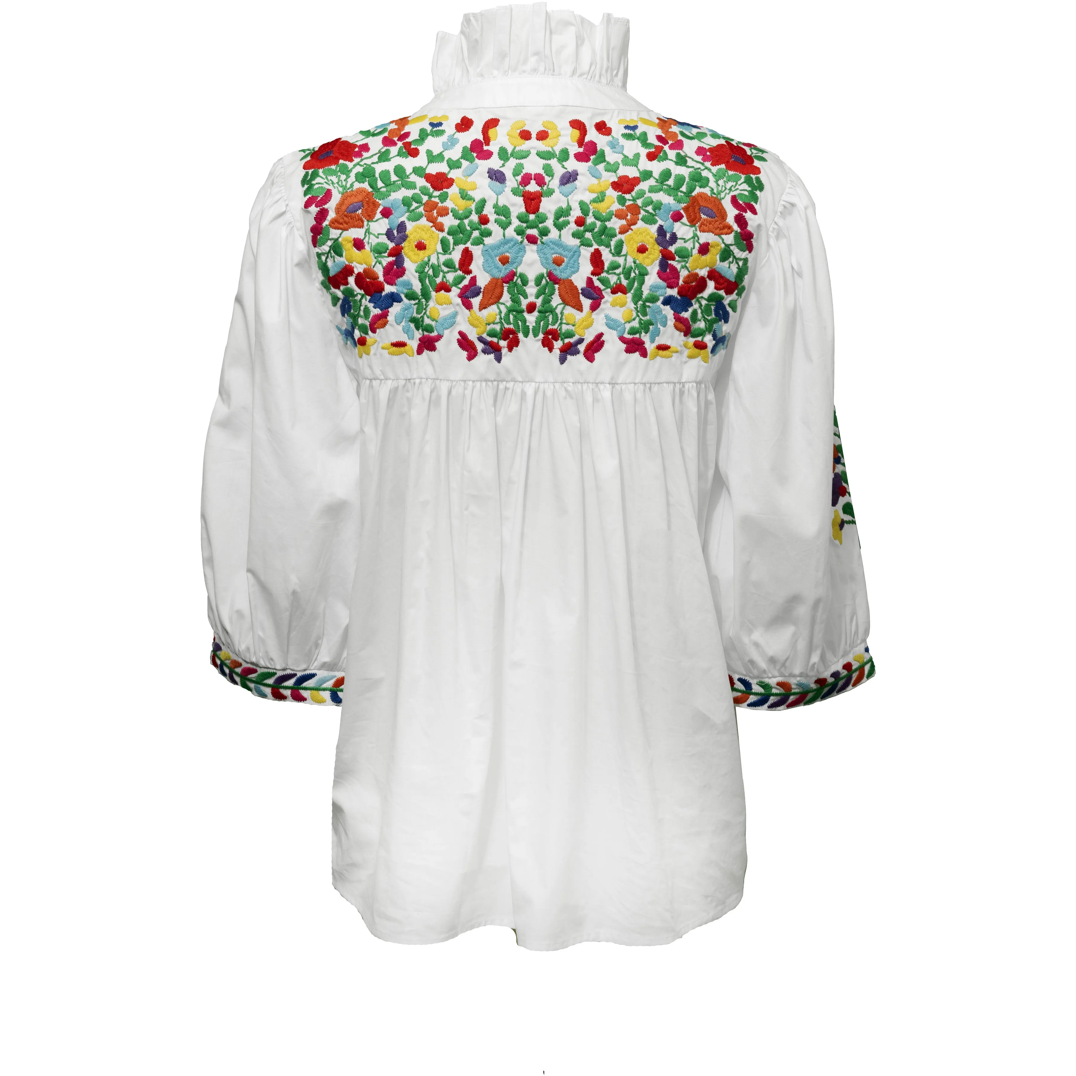 Rainbow White Tailgater Blouse