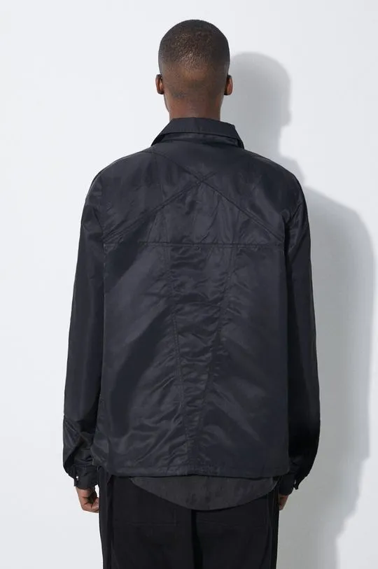 Rick Owens jacket Zipfront men's black color DU01D1783.BRET1.09