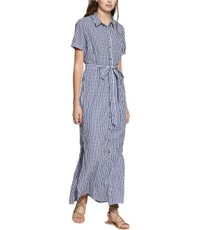 Sanctuary Clothing Womens Gingham Shirt Dress