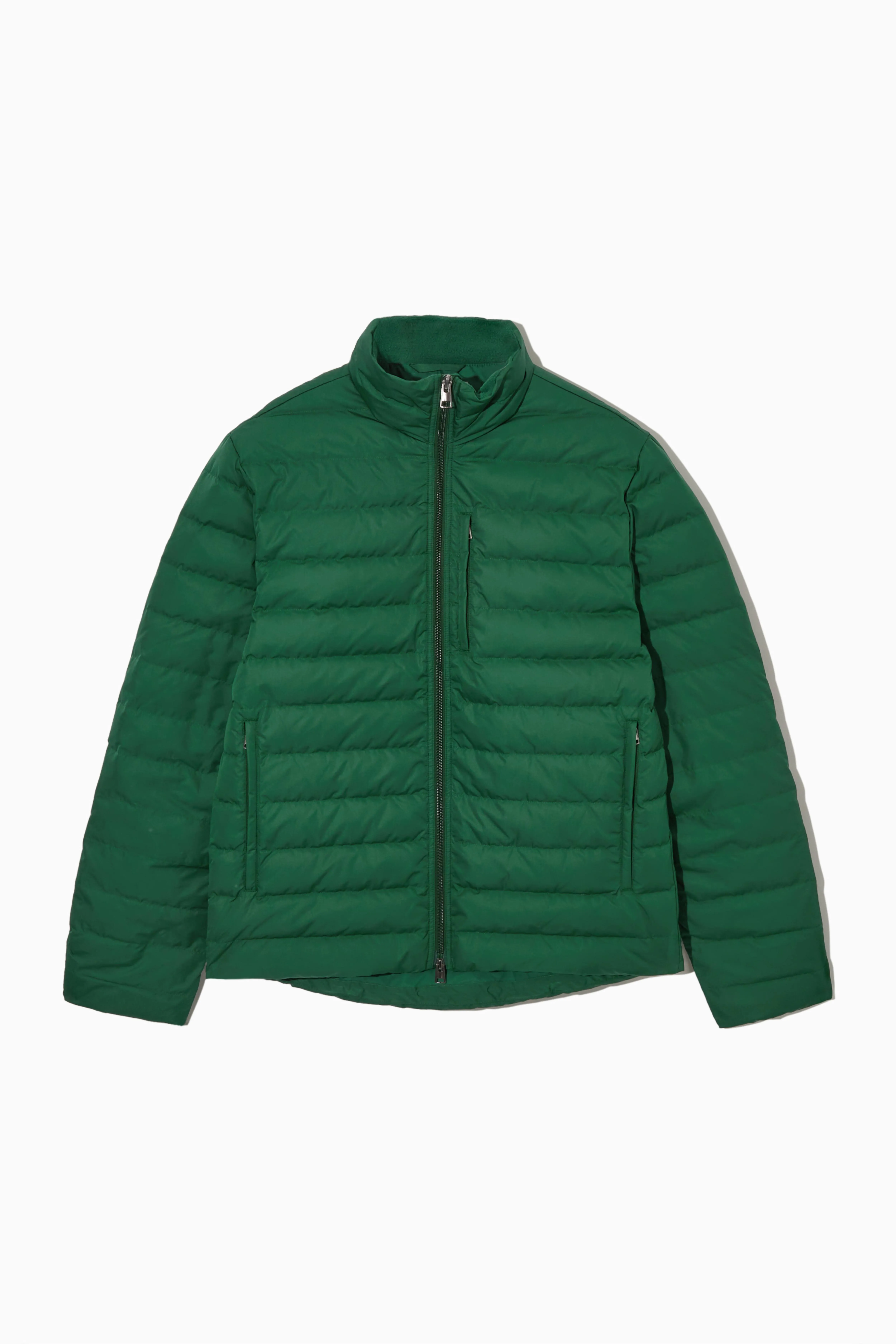 SHORT PADDED JACKET - Long sleeve - Regular length - DARK GREEN - Men | H&M GB