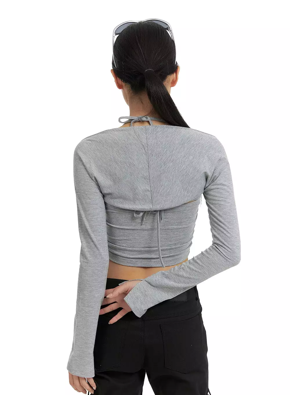 Slim Fit Long Sleeve Bolero Top CF429