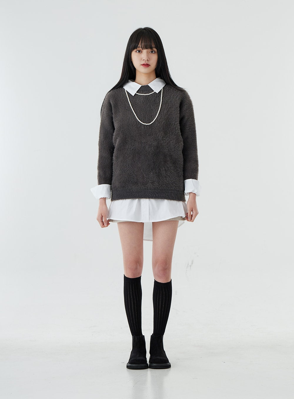 Soft Round Neck Knit OO28