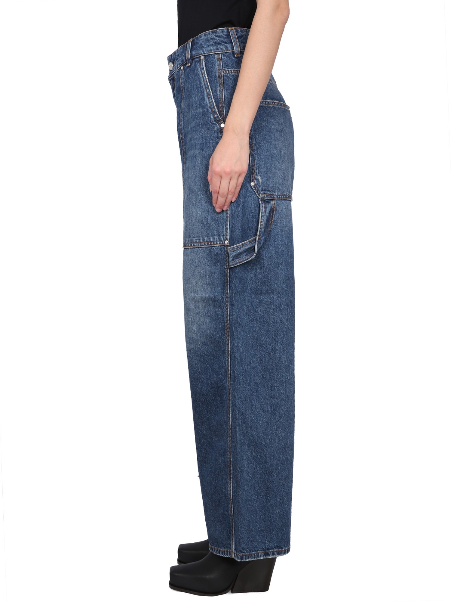 STELLA McCARTNEY    COTTON DENIM WORKWEAR JEANS