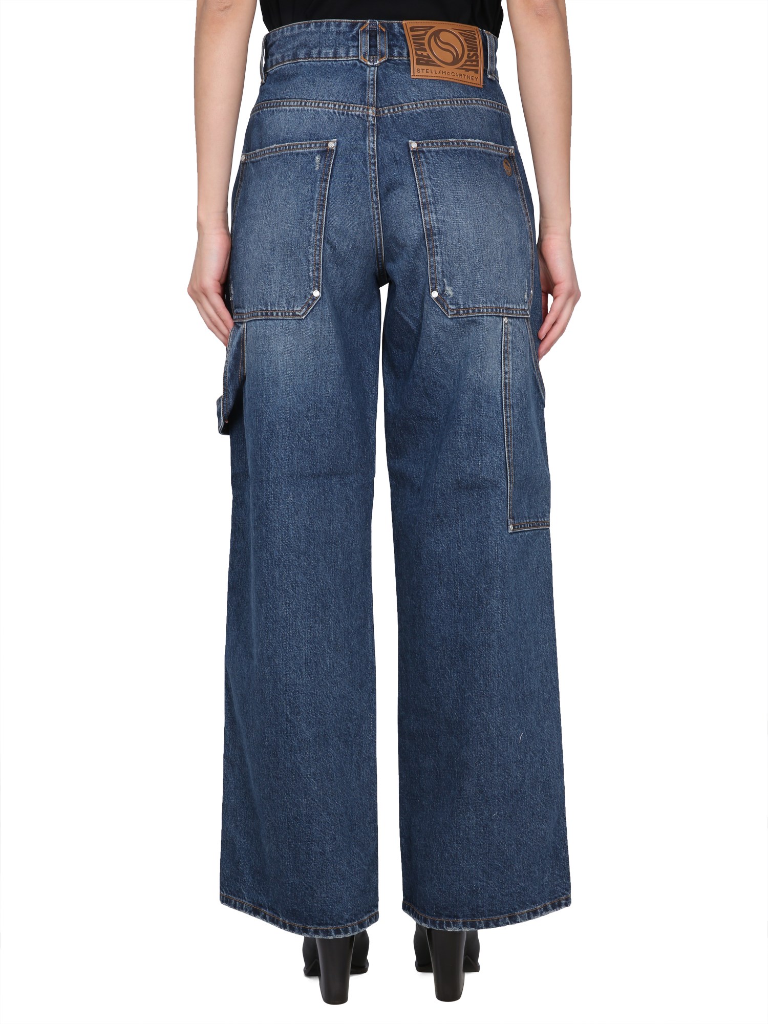 STELLA McCARTNEY    COTTON DENIM WORKWEAR JEANS