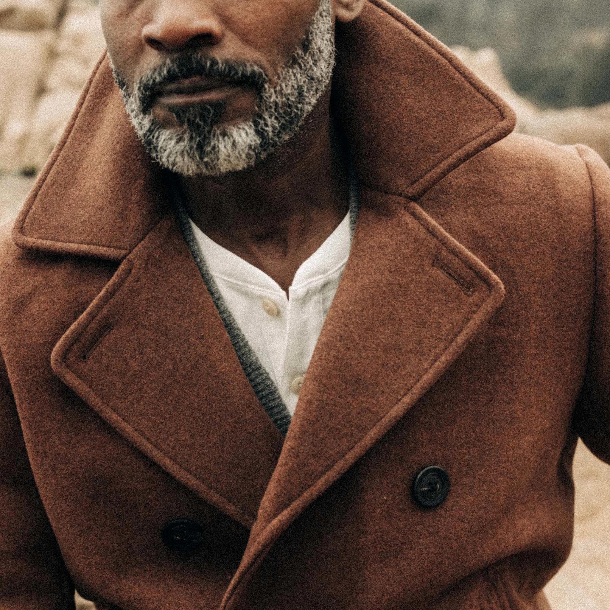 The Mariner Coat in Tarnished Copper Wool