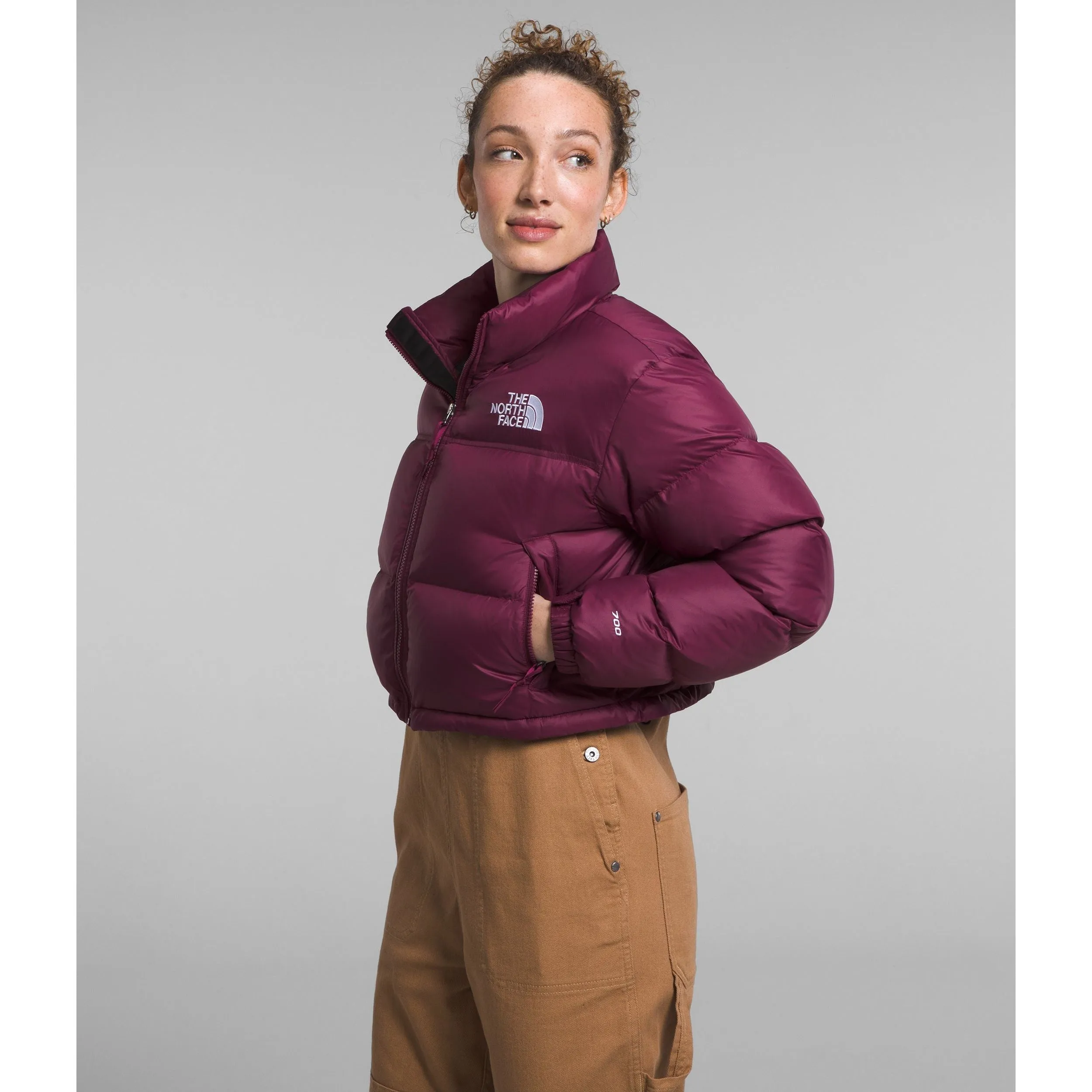 The North Face Women's Nuptse Short Jacket in Boysenberry