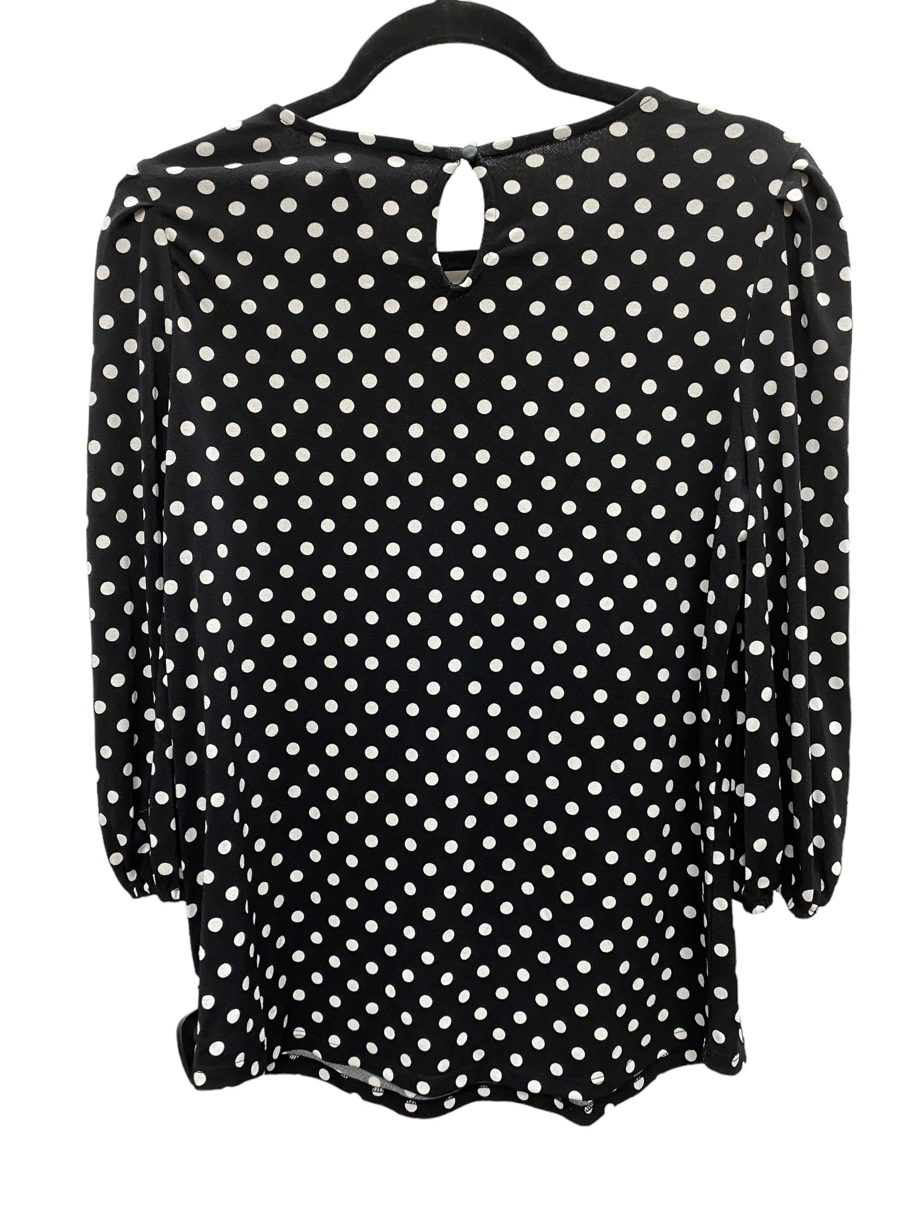 Top Long Sleeve By Adrianna Papell In Polkadot Pattern, Size: S