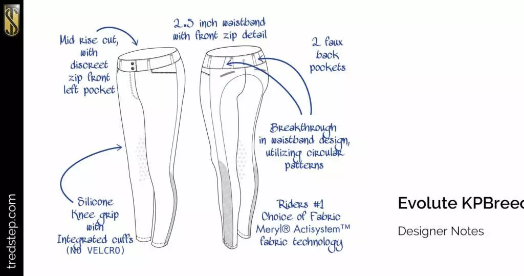 Tredstep Evolute Knee Patch Breeches 