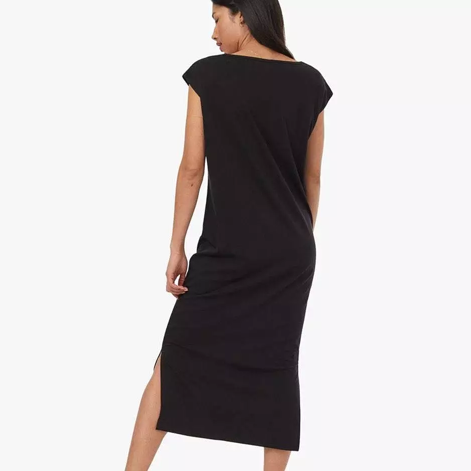 TreeBlend V-Neck Midi Dress