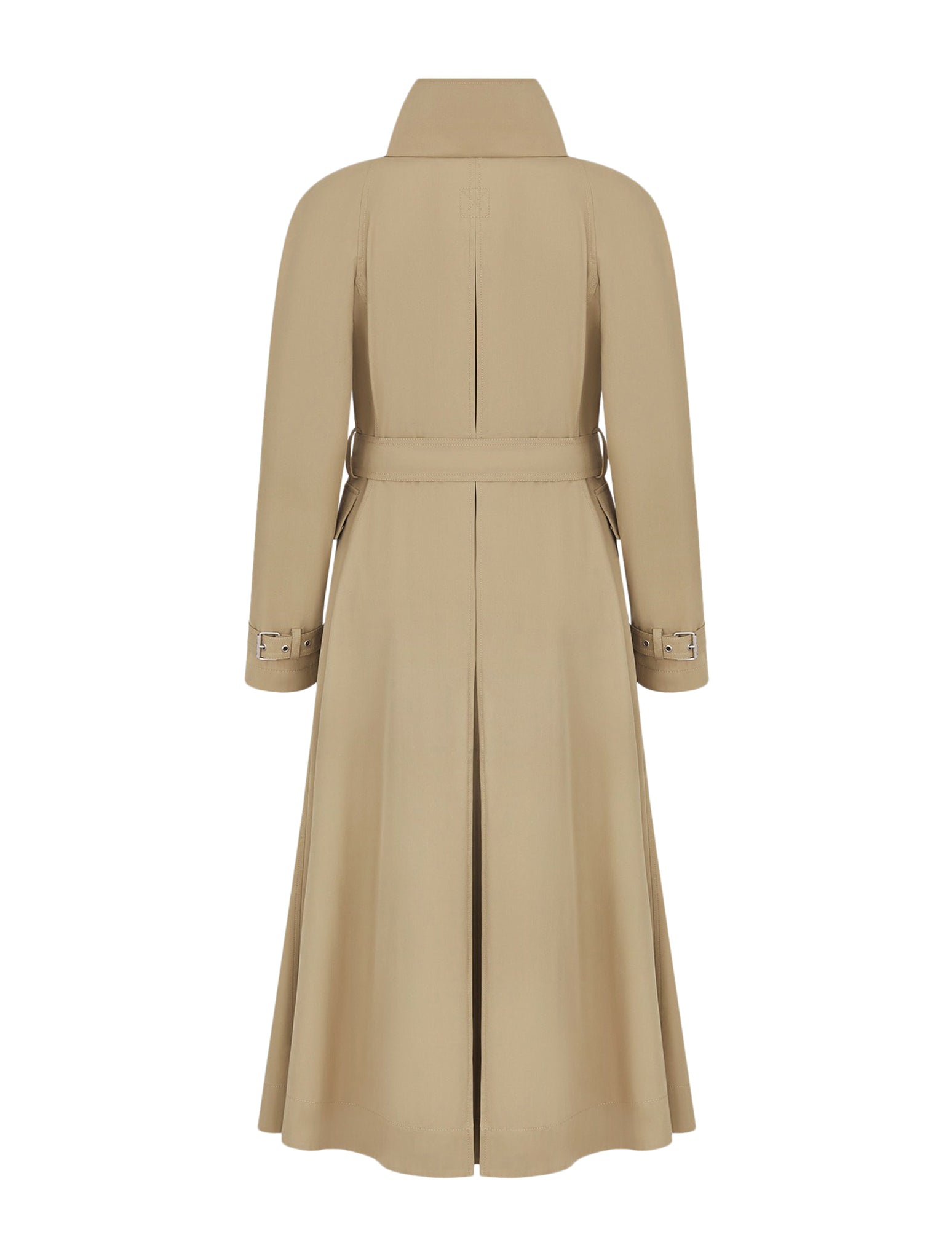 trench coat in beige cotton Gabardine