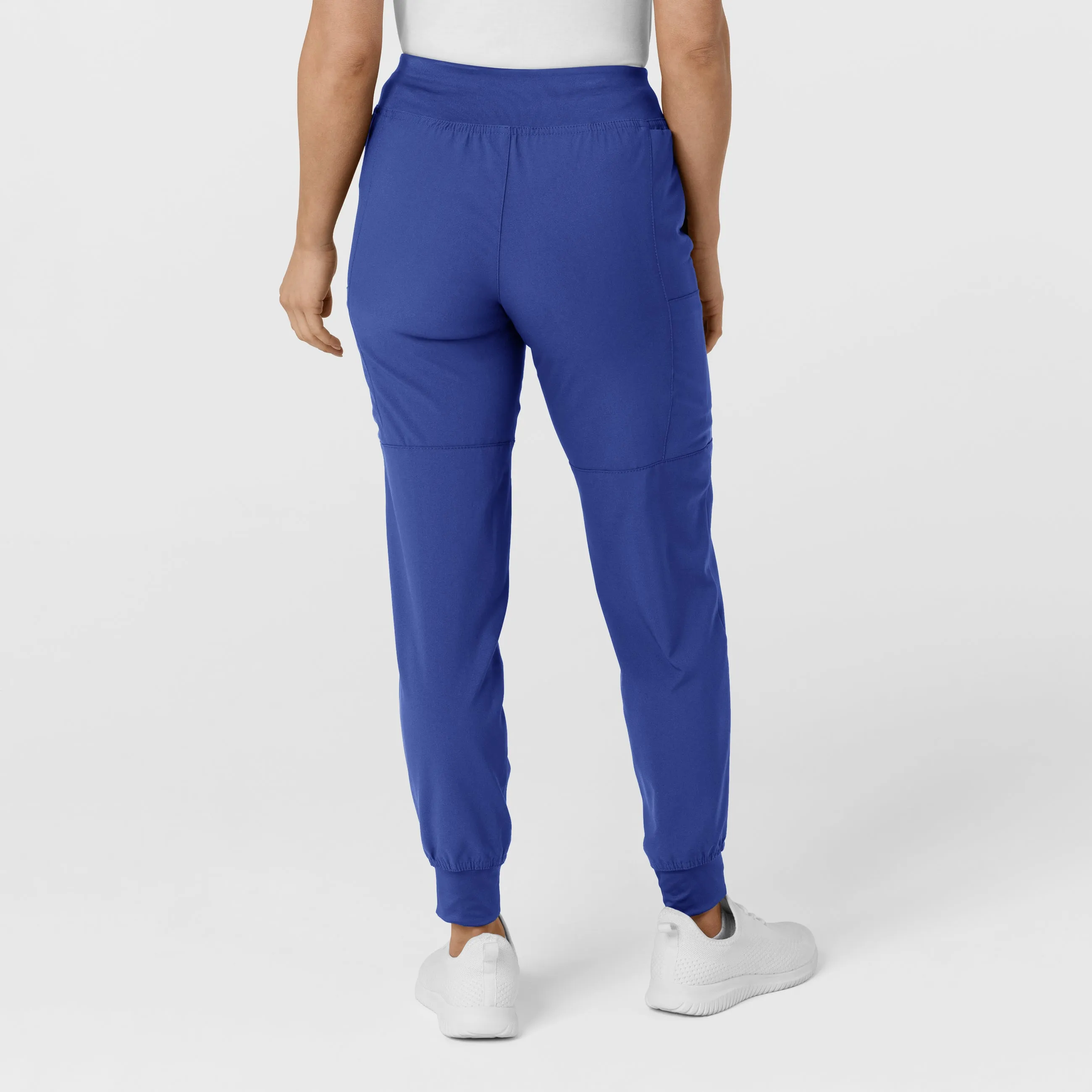 W123 Women's Comfort Waist Cargo Jogger Scrub Pant - Galaxy Blue