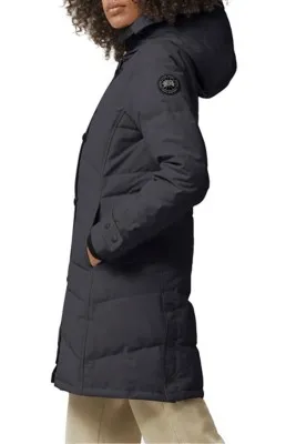 Women's Canada Goose Lorette Black Label Hooded Down Parka