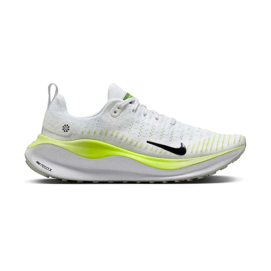 Women's Nike React InfinityRN 4, White/Black-LT Lemon Twist, 11 b Medium