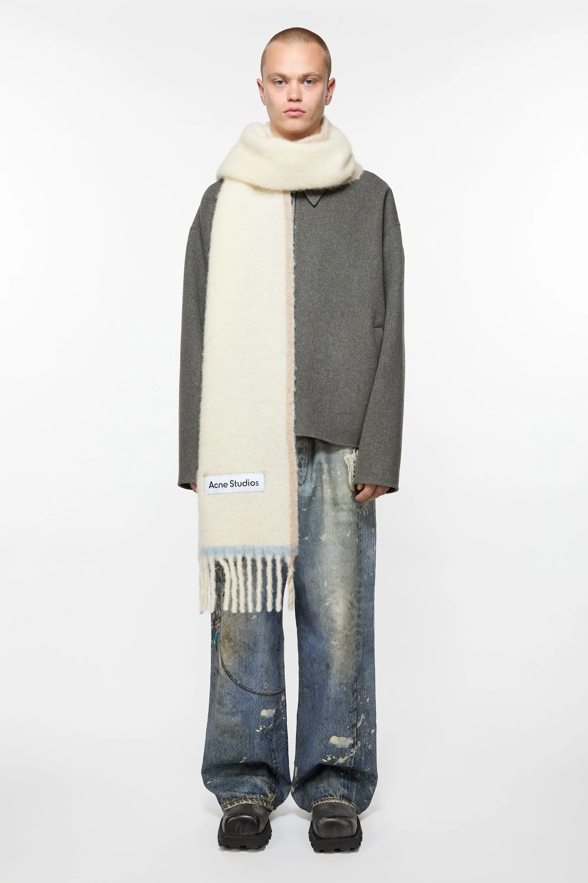 Wool mohair scarf - Narrow