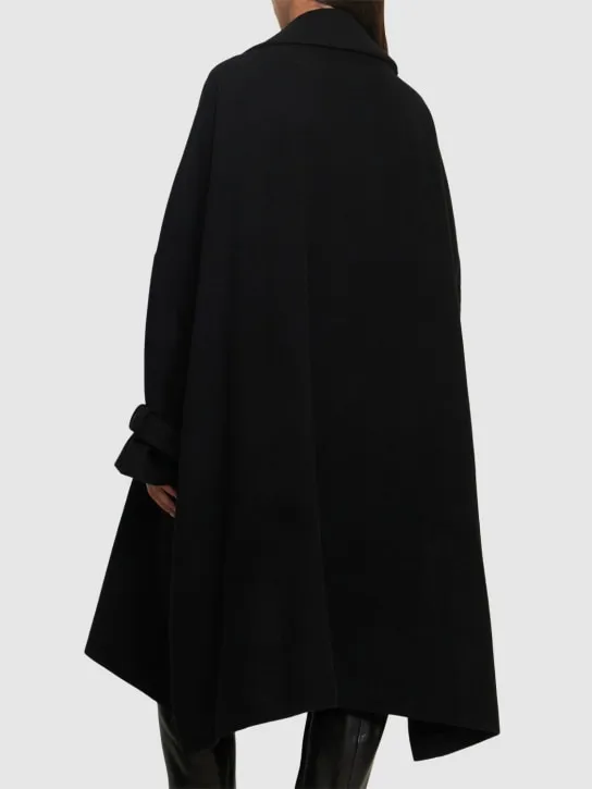 Yohji Yamamoto   Melton wool blend long coat 